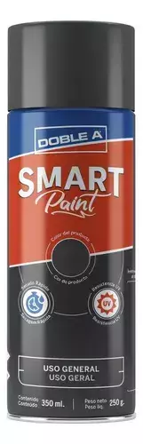 AEROSOL SMART PAINT AA NEGRO MATE 350ML/250G