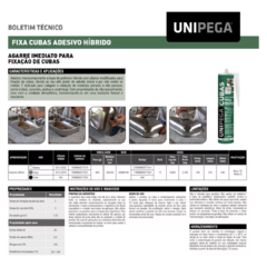 Imagen de UNIPEGA PEGA BACHAS CARTUCHO - GRIS X 280 ML