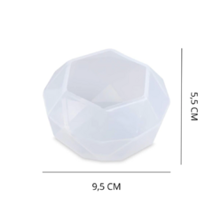 MOLDE SILICONA POLIEDRO PRISMA DIAMANTE MAX REDONDO 9,5 CM - comprar online