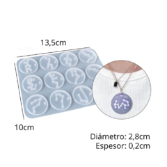 MOLDE 12 DIJES ZODIACO SIN ROTULOS - comprar online