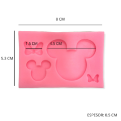 MOLDE PLANCHA MICKEY Y MINNIE - ROSA - comprar online