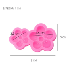 MOLDE PLANCHA 2 FLORES - comprar online