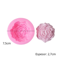 MOLDE SILICONA VELA FLOR PEONIA MINI - comprar online