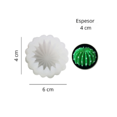 MOLDE SILICONA VELA JABON CACTUS 3D MEDIANO - comprar online