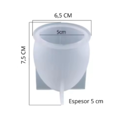 MOLDE SILICONA HUEVO 3D VELA DECORACION 7,5 X 6,5 CM - comprar online