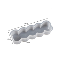 MOLDE SILICONA VELA CORAZONES 15 x 5 CM - comprar online