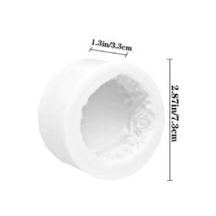 MOLDE SILICONA GUARDA BORDE DE ROSAS PARA JABON REPOSTERIA - comprar online
