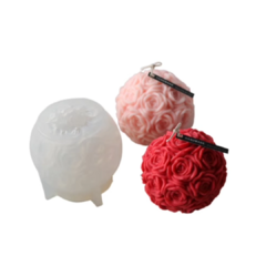 MOLDE SILICONA ESFERICO ROSAS 9 X 7 CM - Doctor Obra Canning
