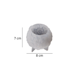 MOLDE SILICONA ESFERICO ROSAS 7 X 8 CM - comprar online