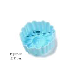 MOLDE SILICONA FLOR MARGARITA 5 CM PARA JABON VELA REPOSTERIA - comprar online