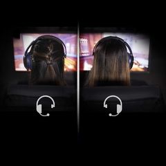 Audífono Gamer Hyperx Cloud Chat licencia PS4 Negro Y Azul