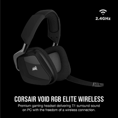 Audífonos Gamer Inalámbricos Corsair Void Elite Carbón Con Luz Rgb - comprar en línea