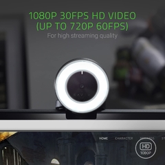Cámara Web Razer Kiyo Con Aro De Luz Hd 720p Streaming en internet