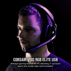 Audífonos Gamer Corsair Void Elite Rgb Usb Carbón - comprar en línea