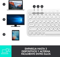 Teclado Logitech K380 Inalámbrico, Bluetooth