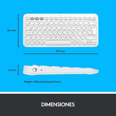 Teclado Logitech K380 Inalámbrico, Bluetooth - comprar en línea