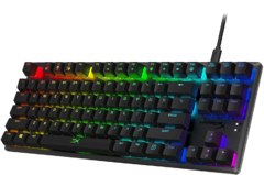 Teclado Hyperx Alloy Origins Core Qwerty Red Inglés Us Negro Con Luz Rgb