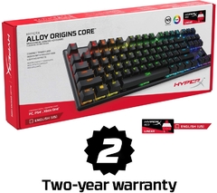 Teclado Hyperx Alloy Origins Core Qwerty Red Inglés Us Negro Con Luz Rgb - Focus Technology