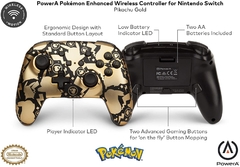 Control Inalámbrico Nintendo Switch Powera - Acco Enhanced Pikachu Gold