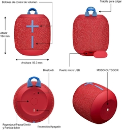 Imagen de Bocina Inalámbrica Ultimate Ears Wonderboom 2 - Rojo