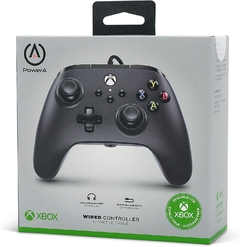 Control Powera alámbrico negro para Xbox One & Series X|S - Standard Edition Black - Focus Technology