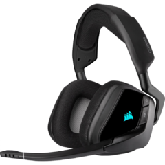 Audífonos Gamer Inalámbricos Corsair Void Elite Carbón Con Luz Rgb