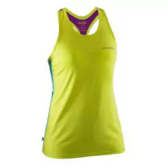 SALMING T-BACK TANK TOP WOMEN - LIME/TURQUOISE/PURPLE