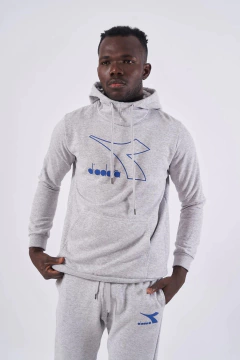 DIADORA BASIC HOODIE GRIS - comprar online