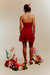Vestido Orquídeas Vermelho (sob encomenda) na internet