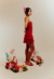Vestido Orquídeas Vermelho (sob encomenda) - loja online