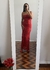 La Sirena Backless Vermelho (sob encomenda)