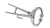 Imobilizador Nasal Formiga Sem Corrente 19cm Inox