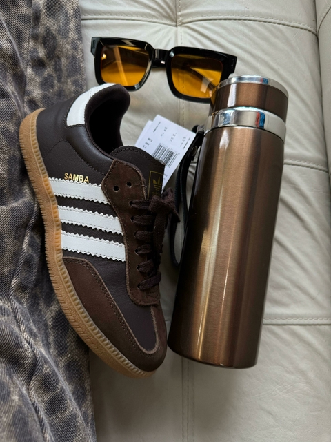 Adidas Samba Marrom (couro legítimo)