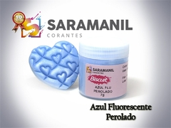 PÓ AZUL FLU PEROLADO 7GRS