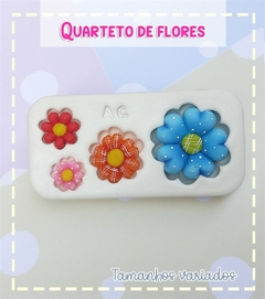 MOLDE QUARTETO DE FLORES