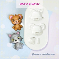 MOLDE GATO E RATO