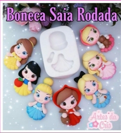 MOLDE BONECA SAIA RODADA