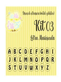 KIT 3 DISCO EXTRUSOR LETRA MAÍUSCULA - comprar online