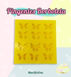 MOLDE DE RESINA PINGENTES BORBOLETAS