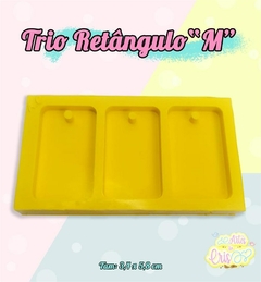MOLDE DE RESINA TRIO RETÂNGULO M