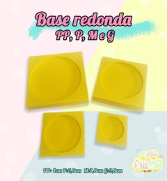 MOLDE DE RESINA BASE REDONDA