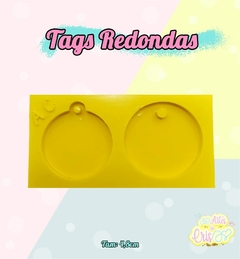 MOLDE DE RESINA TAGS REDONDA