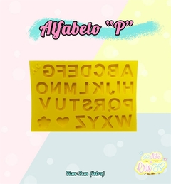MOLDE DE RESINA ALFABETO P