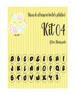 KIT 4 DISCO EXTRUSOR LETRA MAÍUSCULA