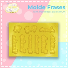 MOLDE DE RESINA FRASES