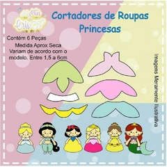 KIT CORTADORES DE MINI ROUPAS PRINCESAS