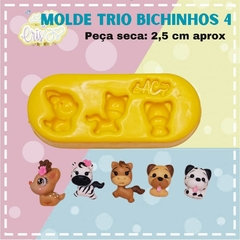 MOLDE TRIO BICHINHOS 4