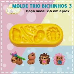 MOLDE TRIO BICHINHOS 3