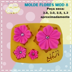 MOLDE FLORES MOD 8