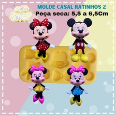 MOLDE CASAL RATINHOS 2